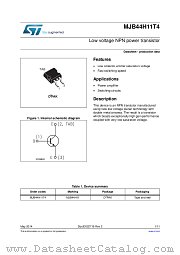 MJB44H11T4 datasheet pdf ST Microelectronics