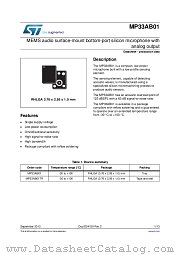 MP33AB01 datasheet pdf ST Microelectronics