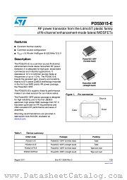 PD55015STR-E datasheet pdf ST Microelectronics