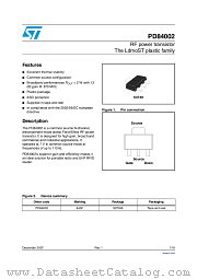PD84002 datasheet pdf ST Microelectronics