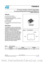 PD84006-E datasheet pdf ST Microelectronics