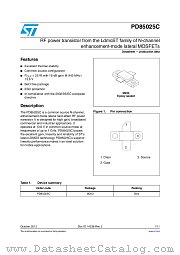 PD85025C datasheet pdf ST Microelectronics