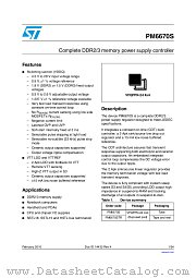 PM6670S datasheet pdf ST Microelectronics