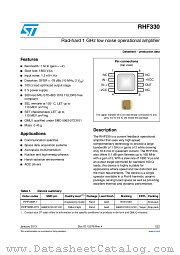 RHF330 datasheet pdf ST Microelectronics