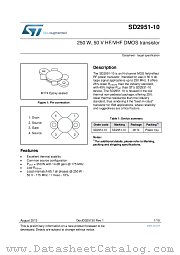 SD2951-10 datasheet pdf ST Microelectronics