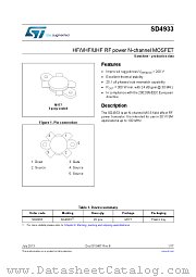SD4933 datasheet pdf ST Microelectronics