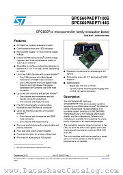 SPC560PADPT100S datasheet pdf ST Microelectronics