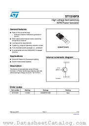 ST1510FX datasheet pdf ST Microelectronics