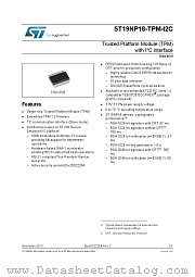 ST19NP18-TPM-I2C datasheet pdf ST Microelectronics