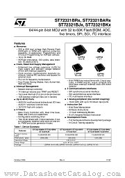 ST72321BK6 datasheet pdf ST Microelectronics