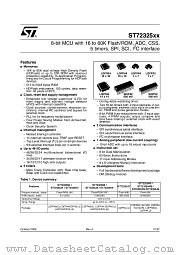 ST72325K6 datasheet pdf ST Microelectronics