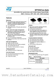 ST72521AR9-Auto datasheet pdf ST Microelectronics