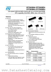 ST72F63BH2T1 datasheet pdf ST Microelectronics