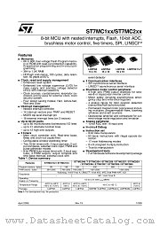 ST7MC1K4 datasheet pdf ST Microelectronics