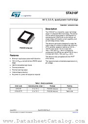 STA510F datasheet pdf ST Microelectronics