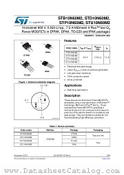 STB10N60M2 datasheet pdf ST Microelectronics