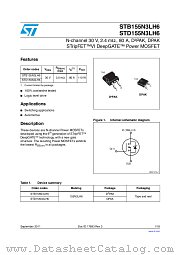 STD155N3LH6 datasheet pdf ST Microelectronics
