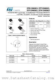 STB15N80K5 datasheet pdf ST Microelectronics