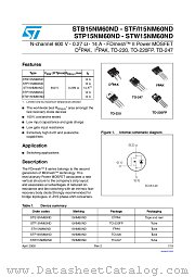 STP15NM60ND datasheet pdf ST Microelectronics