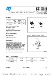 STB16N65M5 datasheet pdf ST Microelectronics