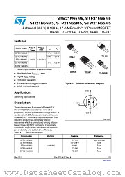 STF21N65M5 datasheet pdf ST Microelectronics