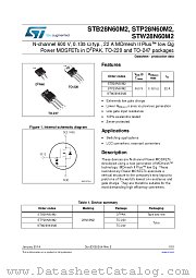 STW28N60M2 datasheet pdf ST Microelectronics
