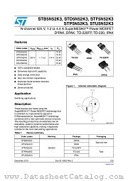 STF5N52K3 datasheet pdf ST Microelectronics