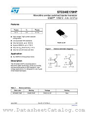 STC04IE170HP datasheet pdf ST Microelectronics