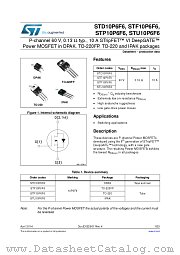 STP10P6F6 datasheet pdf ST Microelectronics