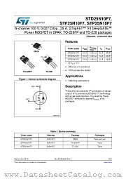 STF25N10F7 datasheet pdf ST Microelectronics