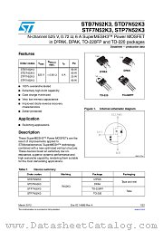 STF7N52K3 datasheet pdf ST Microelectronics