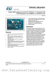 STEVAL-CBL016V1 datasheet pdf ST Microelectronics