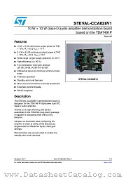 STEVAL-CCA028V1 datasheet pdf ST Microelectronics