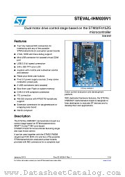 STEVAL-IHM039V1 datasheet pdf ST Microelectronics