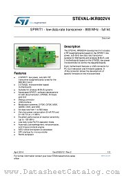 STEVAL-IKR002V4 datasheet pdf ST Microelectronics
