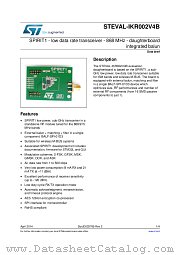 STEVAL-IKR002V4B datasheet pdf ST Microelectronics