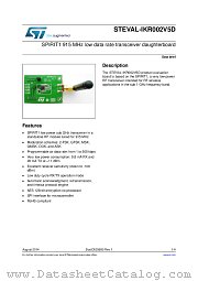STEVAL-IKR002V5D datasheet pdf ST Microelectronics