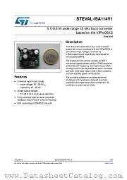 STEVAL-ISA114V1 datasheet pdf ST Microelectronics