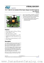 STEVAL-ISA129V1 datasheet pdf ST Microelectronics