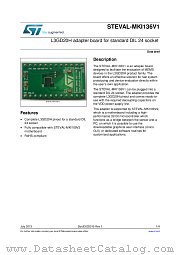 STEVAL-MKI136V1 datasheet pdf ST Microelectronics