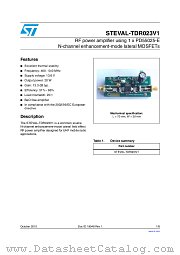 STEVAL-TDR023V1 datasheet pdf ST Microelectronics