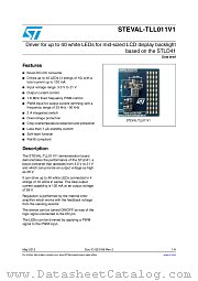 STEVAL-TLL011V1 datasheet pdf ST Microelectronics