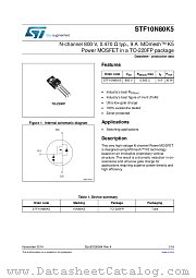 STF10N80K5 datasheet pdf ST Microelectronics