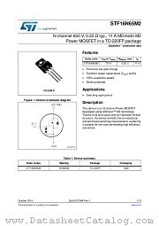 STF16N65M2 datasheet pdf ST Microelectronics