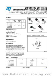 STF16N65M5 datasheet pdf ST Microelectronics