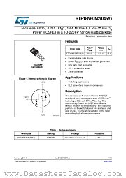 STF18N60M2(045Y) datasheet pdf ST Microelectronics
