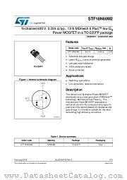 STF18N60M2 datasheet pdf ST Microelectronics