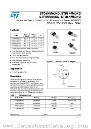 STP8NM60ND datasheet pdf ST Microelectronics