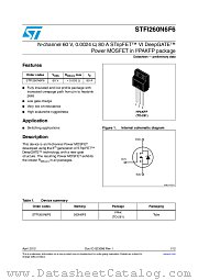 STFI260N6F6 datasheet pdf ST Microelectronics
