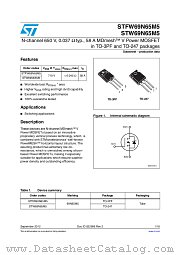 STFW69N65M5 datasheet pdf ST Microelectronics